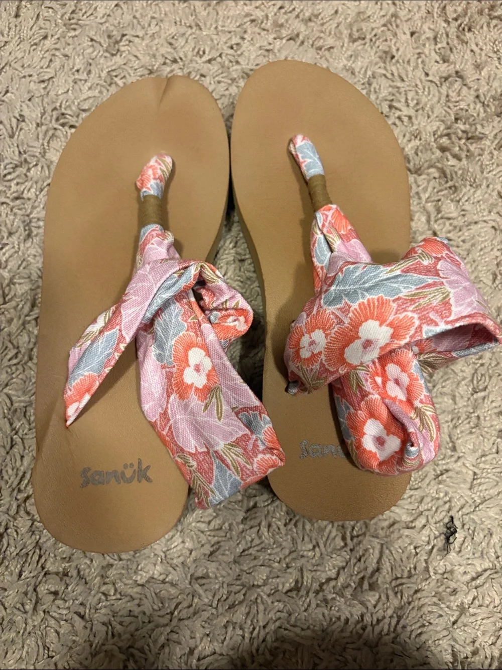 Sanuk Midform Hibiscus Print Yoga Sling Sandal - Picture 3 of 6